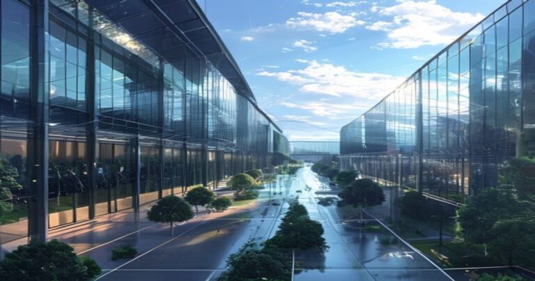 SoftBank French AI data centers — crystalline campus rendering