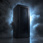 Anthropic export order on Mythos 5 and Fable 5 — sealed server rack in smoky studio