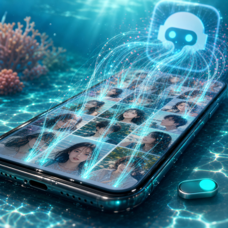 Meta AI opt-out concern, Instagram photos pulled from a phone into an AI image generator